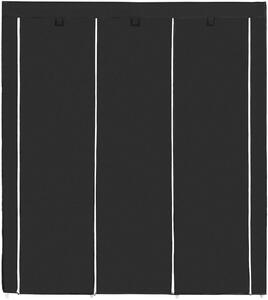 SONGMICS Šatník, látková, čierna, 150x175 cm