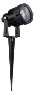 Vonkajšia stojaca lampa Quick pieskovo čierna 7 W