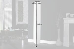 Estila Štýlová moderná stojaca lampa Paris 160cm biela