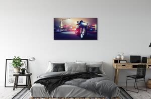 Obraz canvas Motocykel sky city 100x50 cm