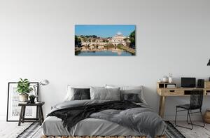 Obraz na plátne Rome River mosty 100x50 cm