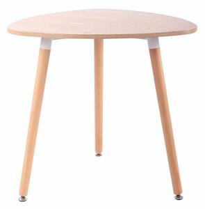 Kuchynský stôl drevený Abenra 80 natura ~ v75 x Ø80 cm