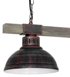 Luster na reťazi HAKON 2xE27/60W/230V patina