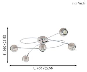 Eglo 94251 - LED Bodové svietidlo LOCANDA 5xGU10-LED/3W/230V