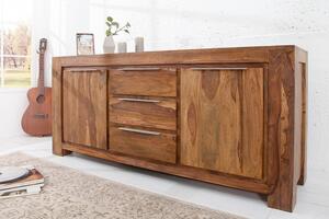 Estila Štýlový masívny príborník Makassar 175cm palisander
