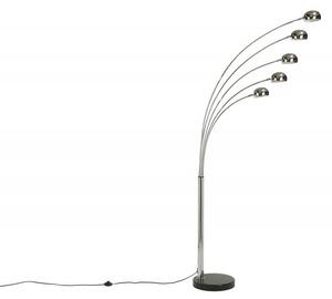 Estila Dizajnová moderná stojaca lampa Five Lights chrómová
