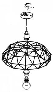 Eglo 49488 - Luster CARLTON 2 1xE27/60W/230V
