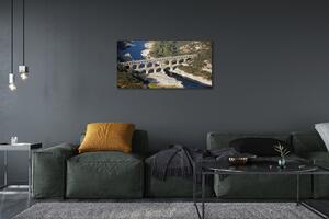 Obraz na plátne rieka Rím Akvadukty 100x50 cm