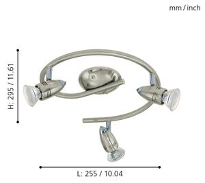 Eglo 92643 - LED Bodové svietidlo MAGNUM 3xGU10/3W/230V