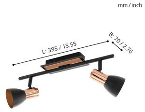 Eglo 94585 - LED bodové svietidlo BARNHAM 2xGU10/3,3W/230V