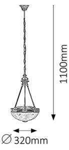 Rabalux 8637 - Luster na reťazi ANNABELLA 2xE27/60W/230V