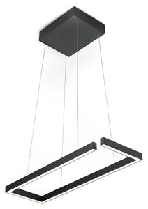 Závesná LED lampa Marisa-60, matná čierna, 60 x 20 cm