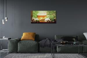 Obraz canvas čaju byliny horúce 100x50 cm