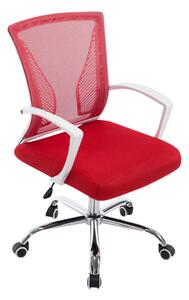 Kancelárska stolička Tracy, podnož chróm - Červená