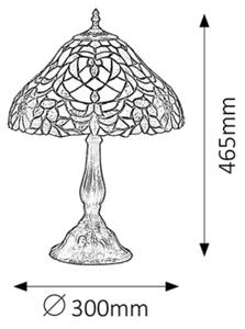Rabalux 8090 - Tiffany vitrážová stolná lampa MIRELLA 1xE27/60W/230V