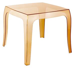 Stôl Queen ~ v43 x 50 x 50 cm - Svetlo hnedá
