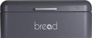 EH Plechový chlebník s vekom Bread, sivá