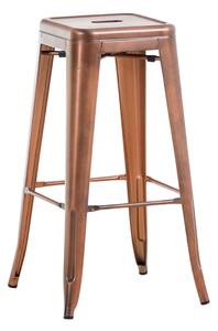 Kovová barová stolička Josh - Meď