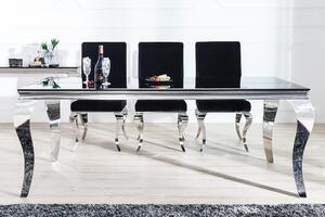 Estila Luxusný jedálenský stôl Modern Barock 200cm čierny