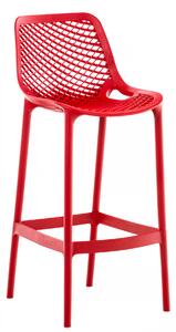 Plastová barová stolička DS10778434 - Červená