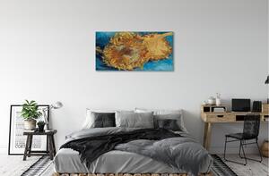 Obraz canvas Umenie kvety slnečnica 100x50 cm