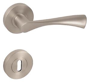 Dverné kovanie MP Spirit R (NP - Nikel perla), kľučka-kľučka, Otvor pre obyčajný kľúč BB, MP NP (nikel perla)