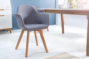 Estila Dizajnová retro stolička Copenhagen šedá