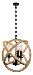 Luster na reťazi ROPE GLOBO 3xE14/10W/230V