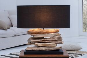 Estila Dizajnová stolná lampa Riverine II čierna