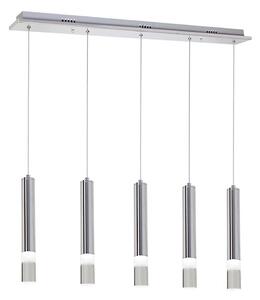 LED Luster na lanku ICE 5xLED/5W/230V