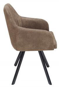 Estila Dizajnová vintage stolička Lucca taupe