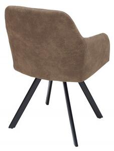 Estila Dizajnová vintage stolička Lucca taupe