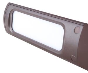 LED Stmievateľná stolná lampa s displejom GALA LED/6W/230V hnedá