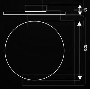 LED Stropné svietidlo s diaľkovým ovládačom VOLTA LED/36W/230V