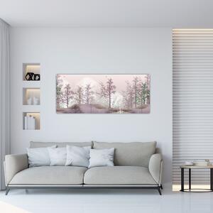 Obraz lesa (120x50 cm)