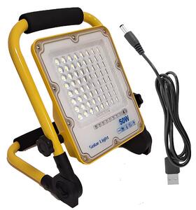 Pronett XJ5246 Dobíjací LED reflektor IP66, 50W, 6500 K