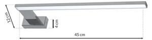 LED Kúpeľňové nástenné svietidlo SHINE LED/11W/230V 45 cm IP44 lesklý chróm