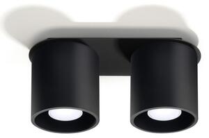 Sollux SL.0054 - Bodové svietidlo ORBIS 2 2xGU10/40W/230V čierna