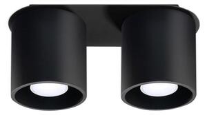 Sollux SL.0054 - Bodové svietidlo ORBIS 2 2xGU10/40W/230V čierna