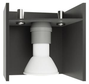 Sollux SL.0064 - Bodové svietidlo QUAD 2 2xGU10/40W/230V šedá