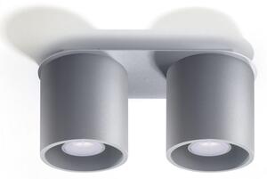 Sollux SL.0055 - Bodové svietidlo ORBIS 2 2xGU10/40W/230V šedá