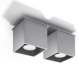 Sollux SL.0064 - Bodové svietidlo QUAD 2 2xGU10/40W/230V šedá