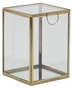Box deko 12x12x17 cm MIRINA gold-Zrkadlo