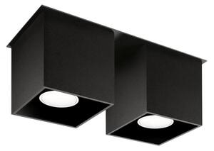 Sollux SL.0063 - Bodové svietidlo QUAD 2 2xGU10/40W/230V čierna