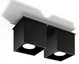 Sollux SL.0063 - Bodové svietidlo QUAD 2 2xGU10/40W/230V čierna