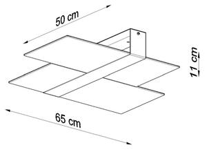 Sollux SL.0188 - Stropné svietidlo MASSIMO 2xE27/60W/230V biela/chróm