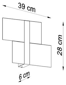 Sollux SL.0187 - Nástenné svietidlo MASSIMO 2xG9/40W/230V biela/chróm