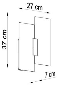 Sollux SL.0197 - Nástenné svietidlo FABIANO 2xE27/15W/230V biela/chróm