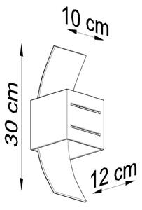 Nástenné svietidlo LORETO 1xG9/40W/230V čierna