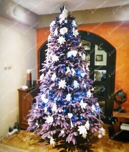 Umelý vianočný stromček 3D Smrek Purpurový 180cm